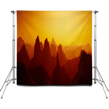 Sunrise In Sahara Desert Custom Size Backdrop