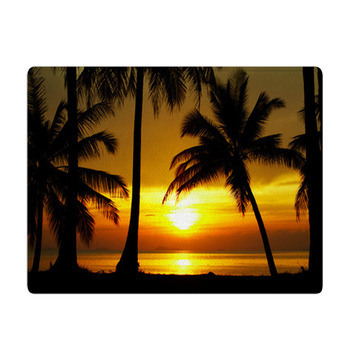 Sunset Equator Bath Mat