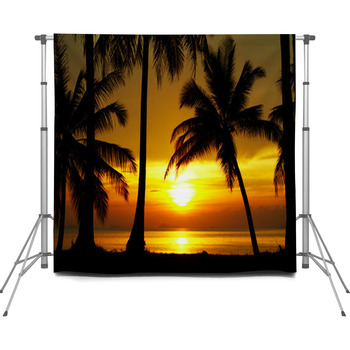 Sunset Equator Custom Size Backdrop
