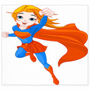 Super Girl Custom Size Floor Mat