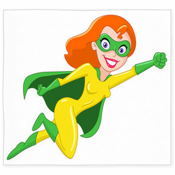 Super Heroine Custom Size Floor Mat