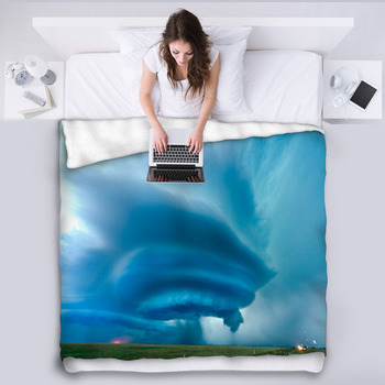 Supercell Near Vega In Texas, May 2012 Fleece Blanket