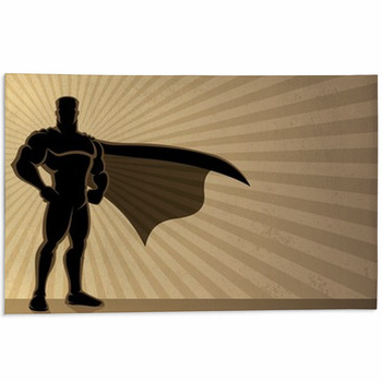 Superhero Background Area Rug