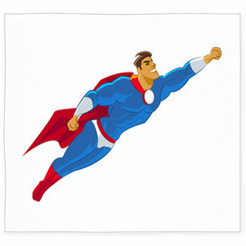 Superhero Flying Custom Size Floor Mat