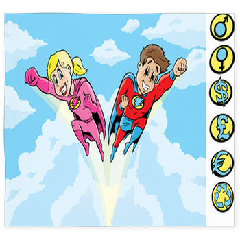 SuperHero Kids Custom Size Floor Mat