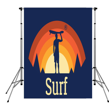 Surfing Pole Pocket Backdrop