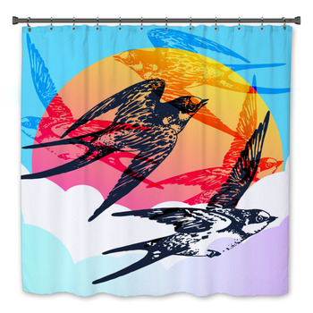 Swallow Bath Decor