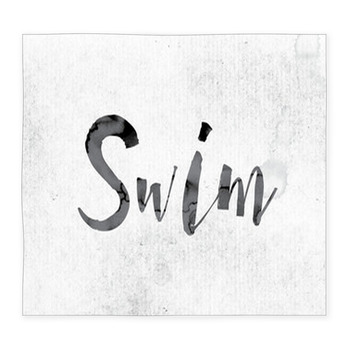 Swim Concept Painted In Ink Custom Size Floor Mat