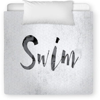 Swim Concept Painted In Ink Toddler Duvet