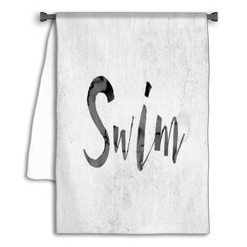 Swim Concept Painted In Ink Towel