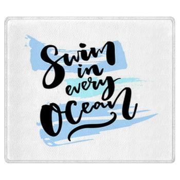 Swim In Every Ocean Inspiration Saying About Bath Mat