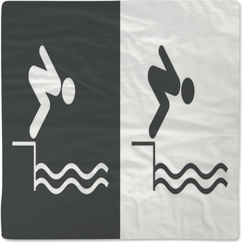 Swimmer Pool Jump Dive Beach Baby Blanket