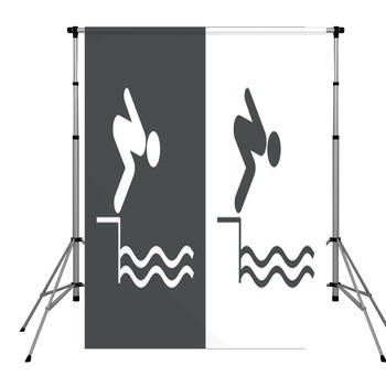 Swimmer Pool Jump Dive Beach Pole Pocket Backdrop