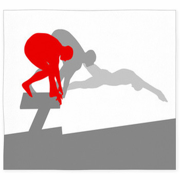 Swimmer Position For Jump On Custom Size Floor Mat