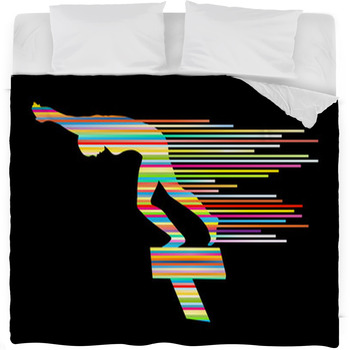 Swimmer Position For Jump On Fleece Bed Blanket