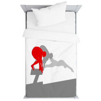 Swimmer Position For Jump On Starting Toddler Duvet