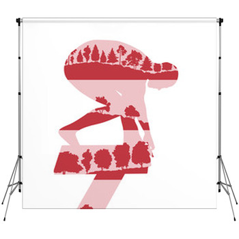 Swimmer Start Vector Background Concept  Fleece Backdrop