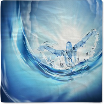 Swimmer Swimming Butterfly Stroke Baby Blanket