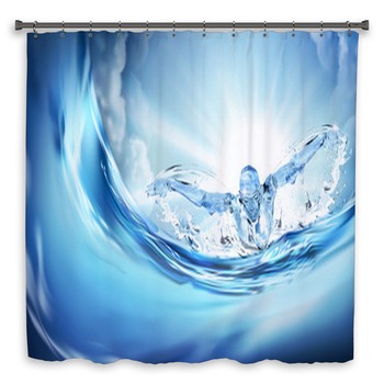 Swimmer Swimming Butterfly Custom Size Shower Curtain