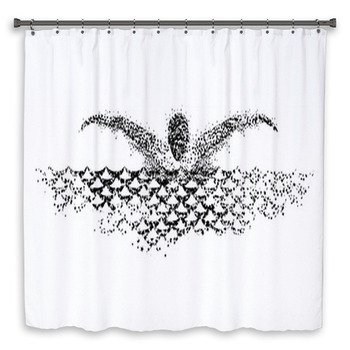 Swimming Art Shower Curtain