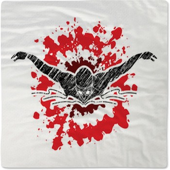 Swimming Butterfly Man Swimming Designed On  Baby Blanket
