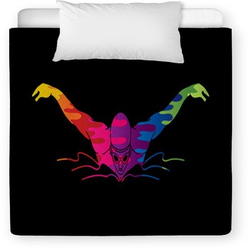 Swimming Butterfly Man Swimming Toddler Comforter