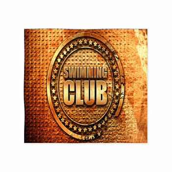 Swimming Club 3d Rendering Grunge Custom Size Floor Mat