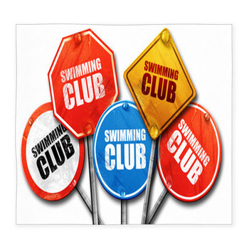 Swimming Club 3d Rendering Street Custom Size Floor Mat