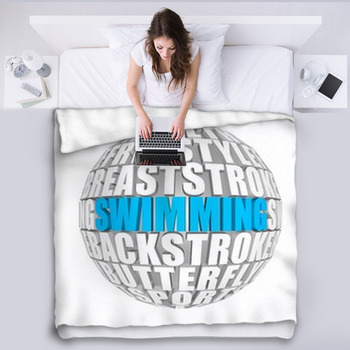 Swimming Fleece Blanket