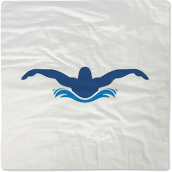 Swimming Logo Baby Blanket