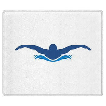 Swimming Logo Bath Mat