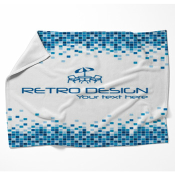 Swimming-pool Background Woven Throw Blanket