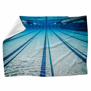 Swimming Pool Fleece Blanket