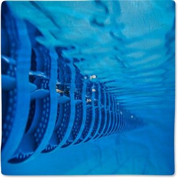 Swimming Pool Floating Wave Breaking Lane Baby Blanket