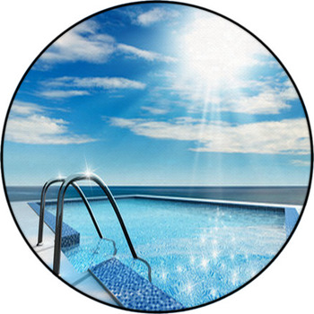 Swimming Pool Round Rug