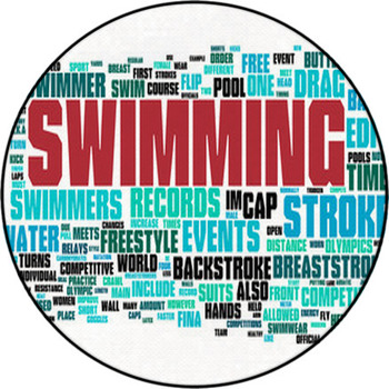 Swimming Round Rug