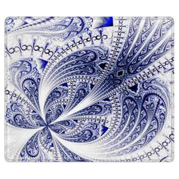 Symmetrical Fractal Flower, Digital Artwork For  Bath Mat
