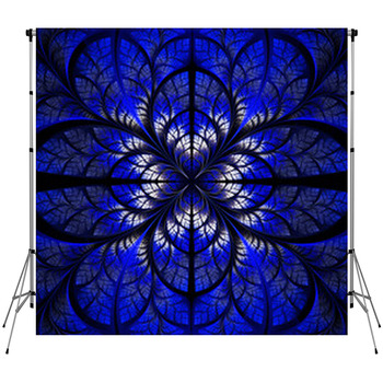 Symmetrical Pattern Of The Leaves In Fleece Backdrop