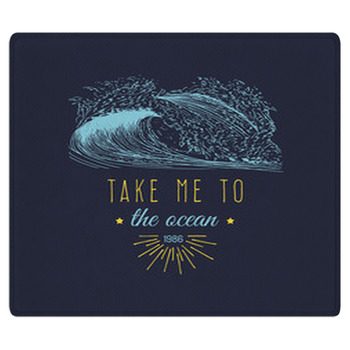 Take Me To The Ocean Vector Hand Lettering Area Rug