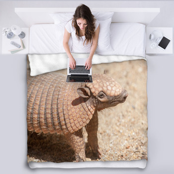 Tatou à Six Bandes - Euphractus Fleece Blanket