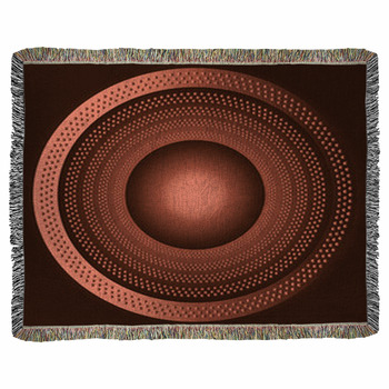 Technology Brown Background With Woven Throw Blanket