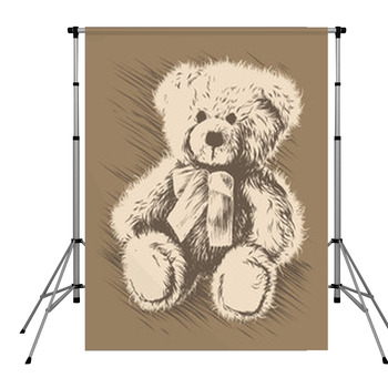 Teddy Bear Pole Pocket Backdrop