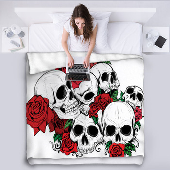 Teschi Con Rose Fleece Blanket