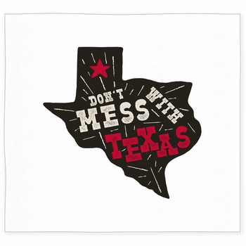 Texas State Badge Don T Mess With Custom Size Floor Mat