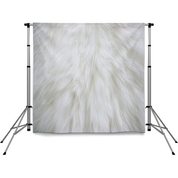Texture Of Natural Long Haired Pole Pocket Backdrop