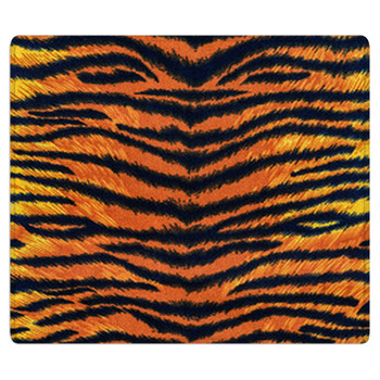 Texture Of Tiger Fabric Stripes Bath Mat