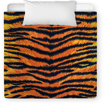 Texture Of Tiger Fabric Stripes Toddler Duvet