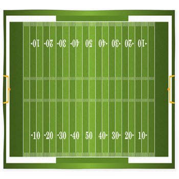 Textured Grass American Football Custom Size Floor Mat