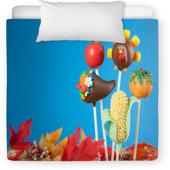 Thanksgiving Cake Pops Toddler Comforter