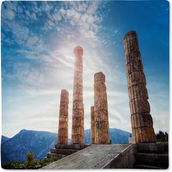 The Ancient Greek Temple Of Apollo Daylight Baby Blanket